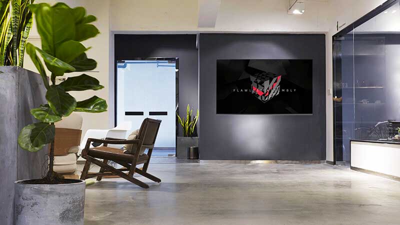 Modern Office Lobby Signage